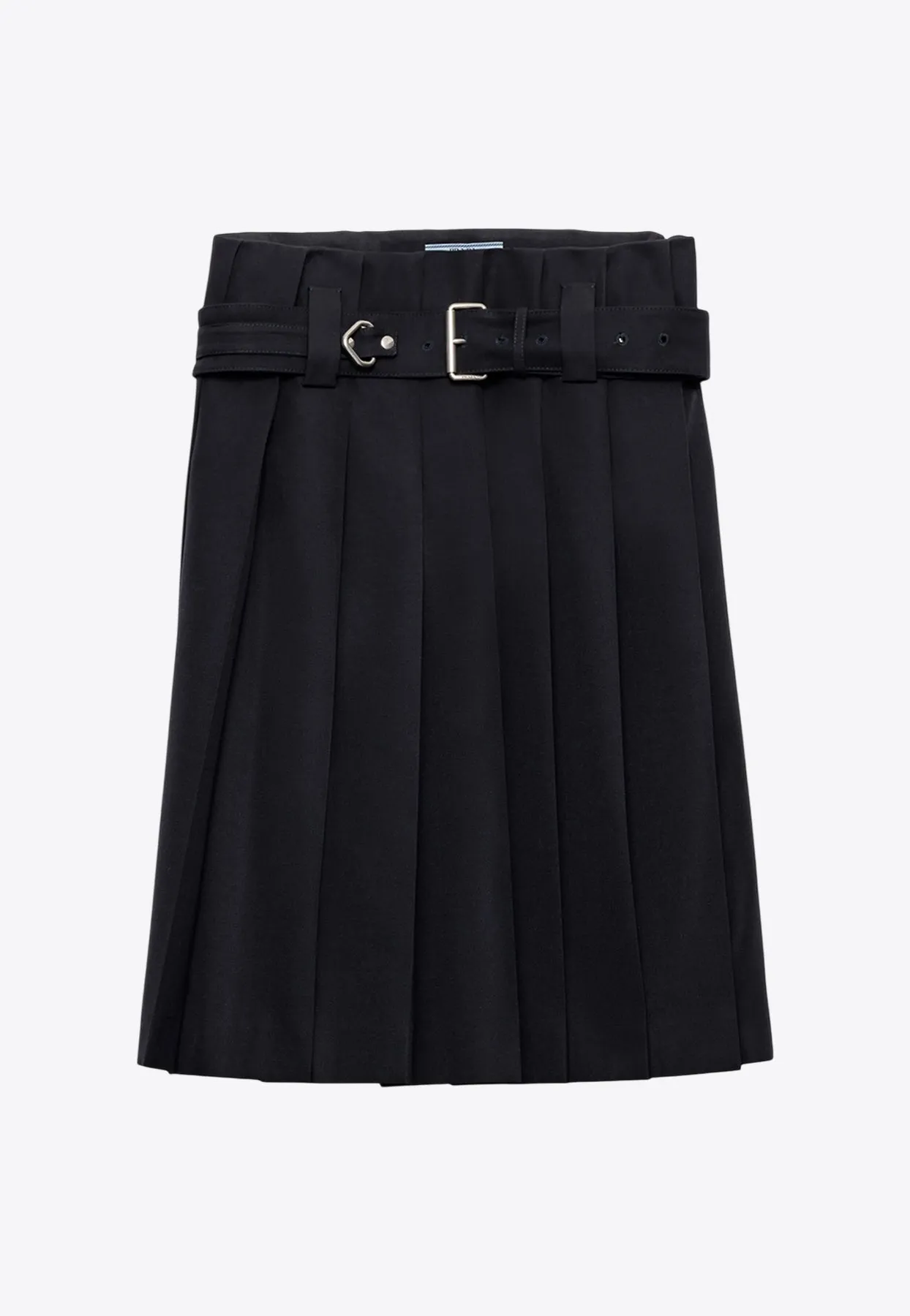Pleated Belted Skirt