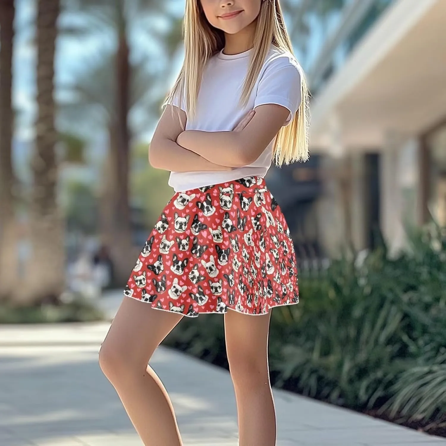 Pleated Skirts Girls' Tennis Skirts Golf Skort Athletic Skirts with Shorts