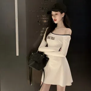 Popular All-Matching Fitted Sexy Slimming Mix Colours Cotton Dress Women A-Line dress