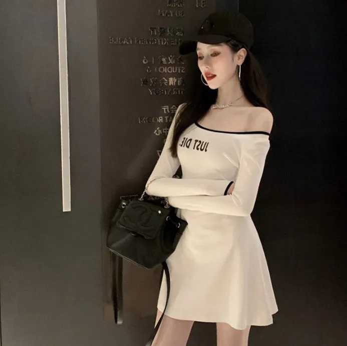 Popular All-Matching Fitted Sexy Slimming Mix Colours Cotton Dress Women A-Line dress