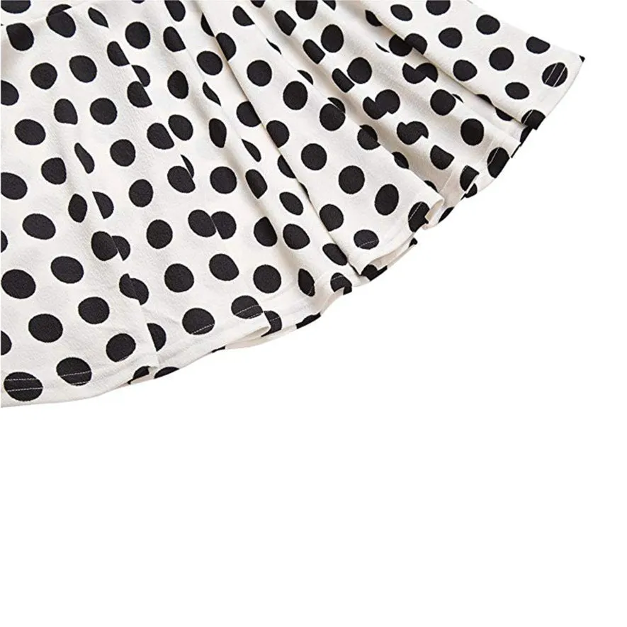Popular Europe Women Basic All-Matching Stretchable Flare Skirt Casual Mini Skirt