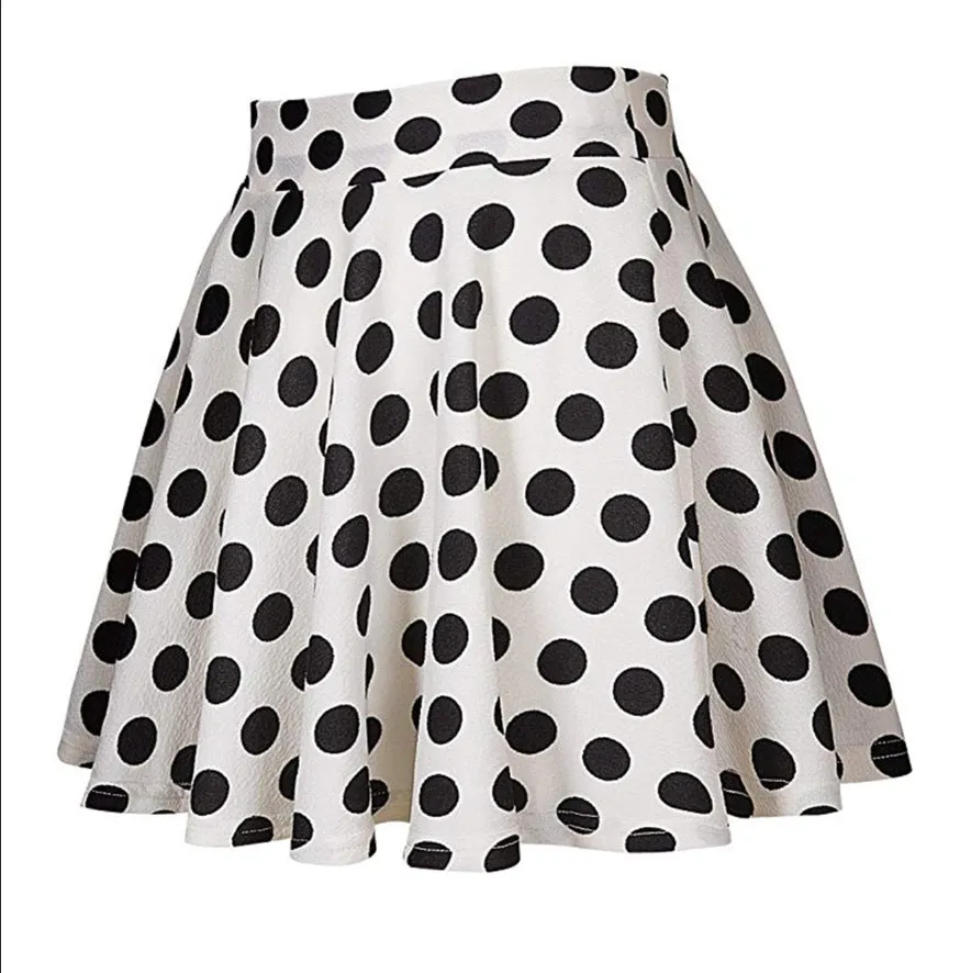 Popular Europe Women Basic All-Matching Stretchable Flare Skirt Casual Mini Skirt