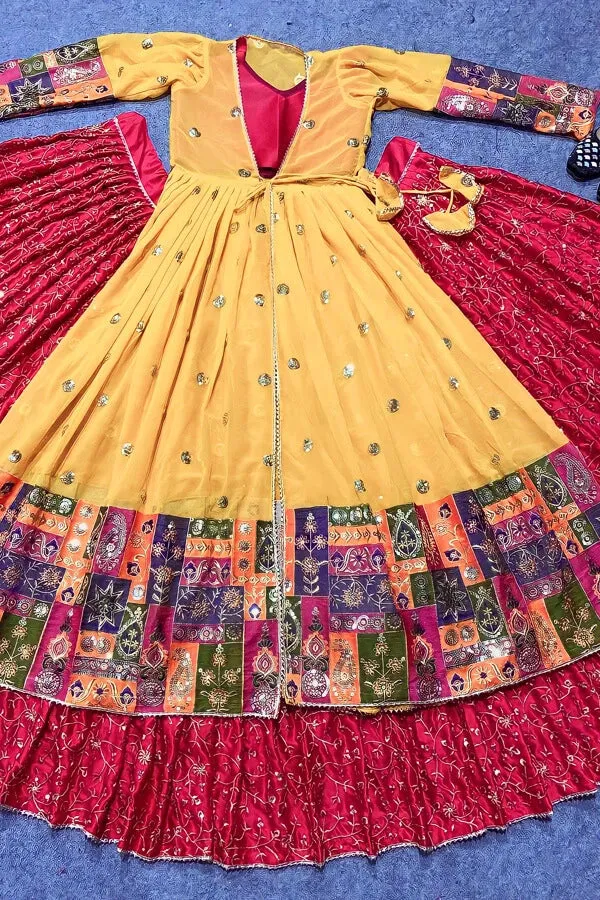 Prachi Solanki Latest Simple Lehenga With Long Jacket For Girls