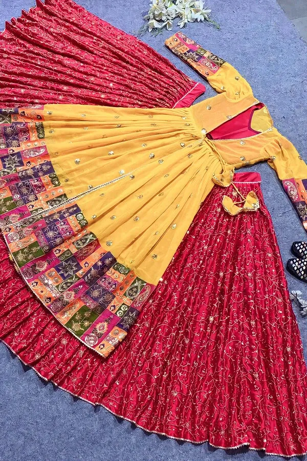 Prachi Solanki Latest Simple Lehenga With Long Jacket For Girls