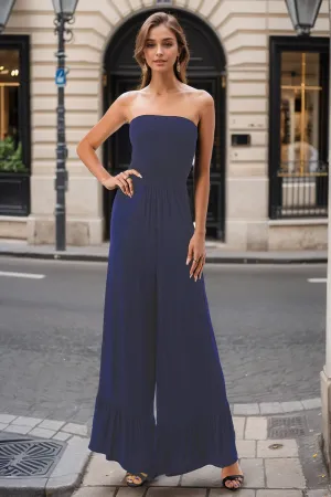 Pre-order: CAMILLE TUBE JUMPSUITS (NAVY)- VD3118