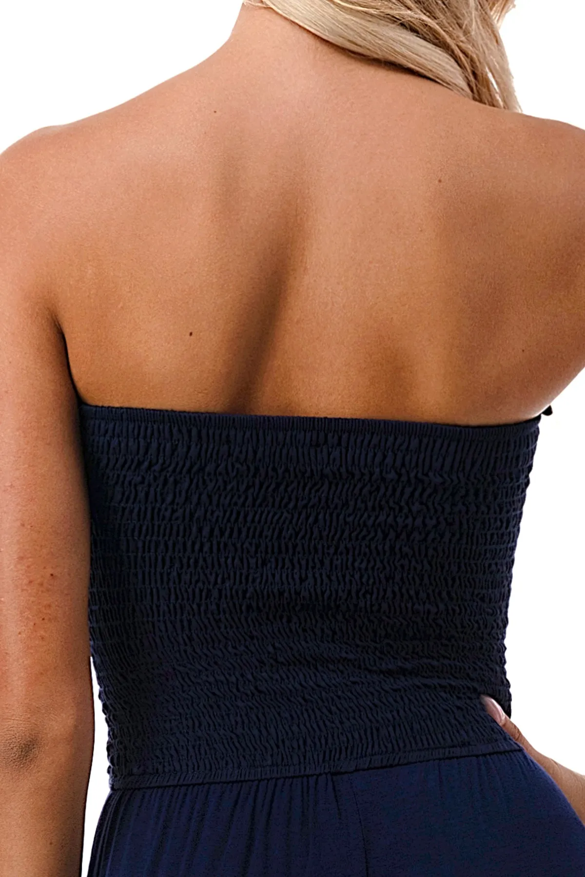 Pre-order: CAMILLE TUBE JUMPSUITS (NAVY)- VD3118