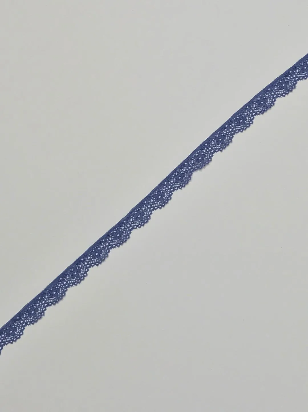 Puff Blue .5" Wide Stretch Lace