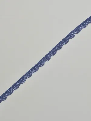 Puff Blue .5" Wide Stretch Lace