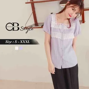 PUFF SLEEVE LACE TOPS