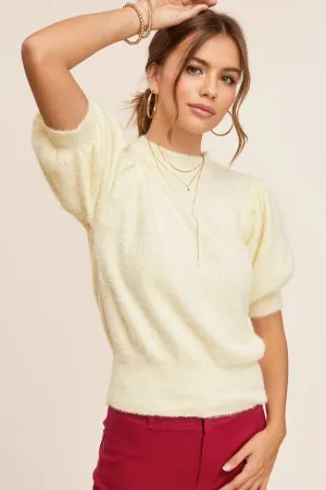 Puff Sleeve Sweater Top