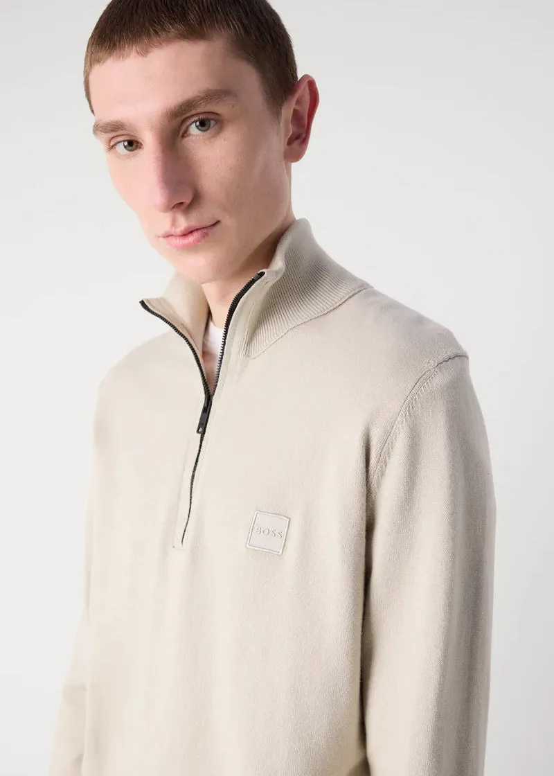 Pull camionneur BOSS beige en cachemire
