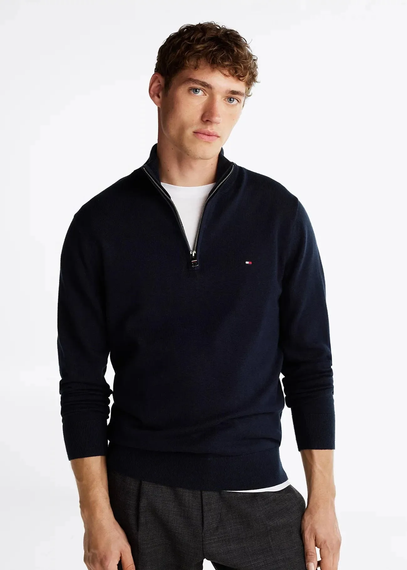 Pull camionneur Tommy Hilfiger marine