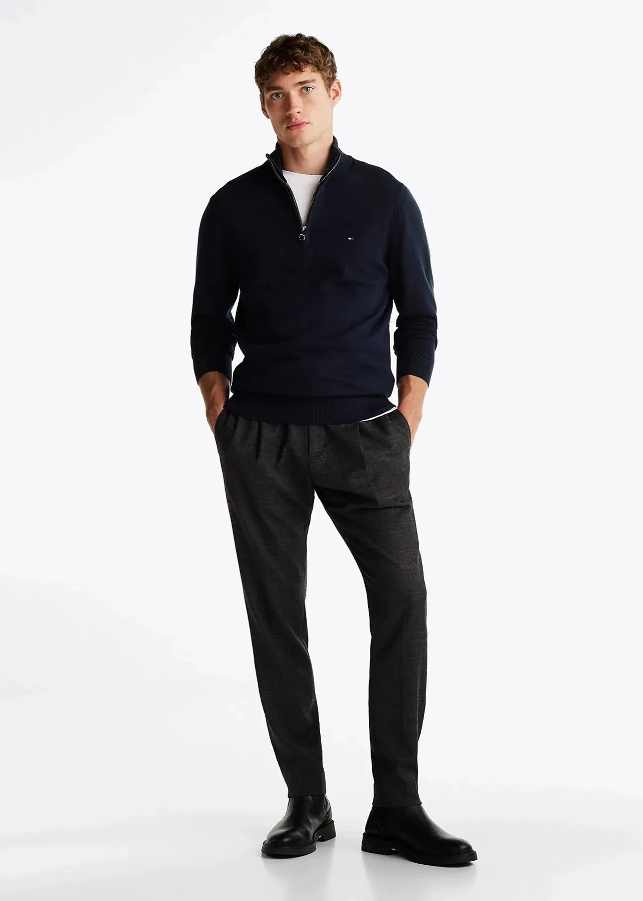 Pull camionneur Tommy Hilfiger marine