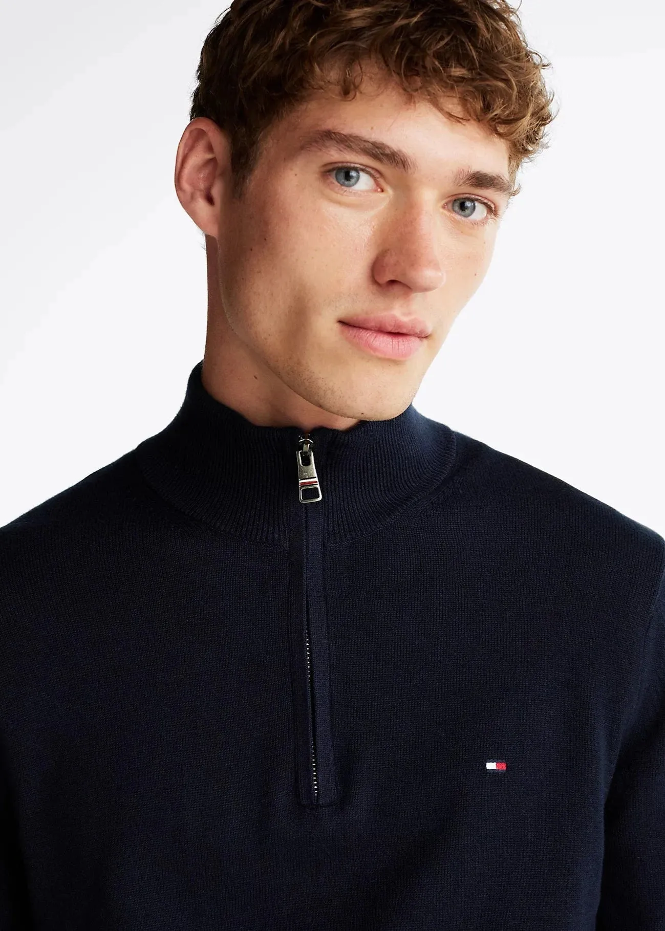 Pull camionneur Tommy Hilfiger marine