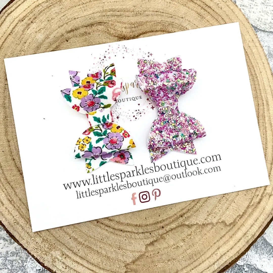 Purple Floral MIni Set