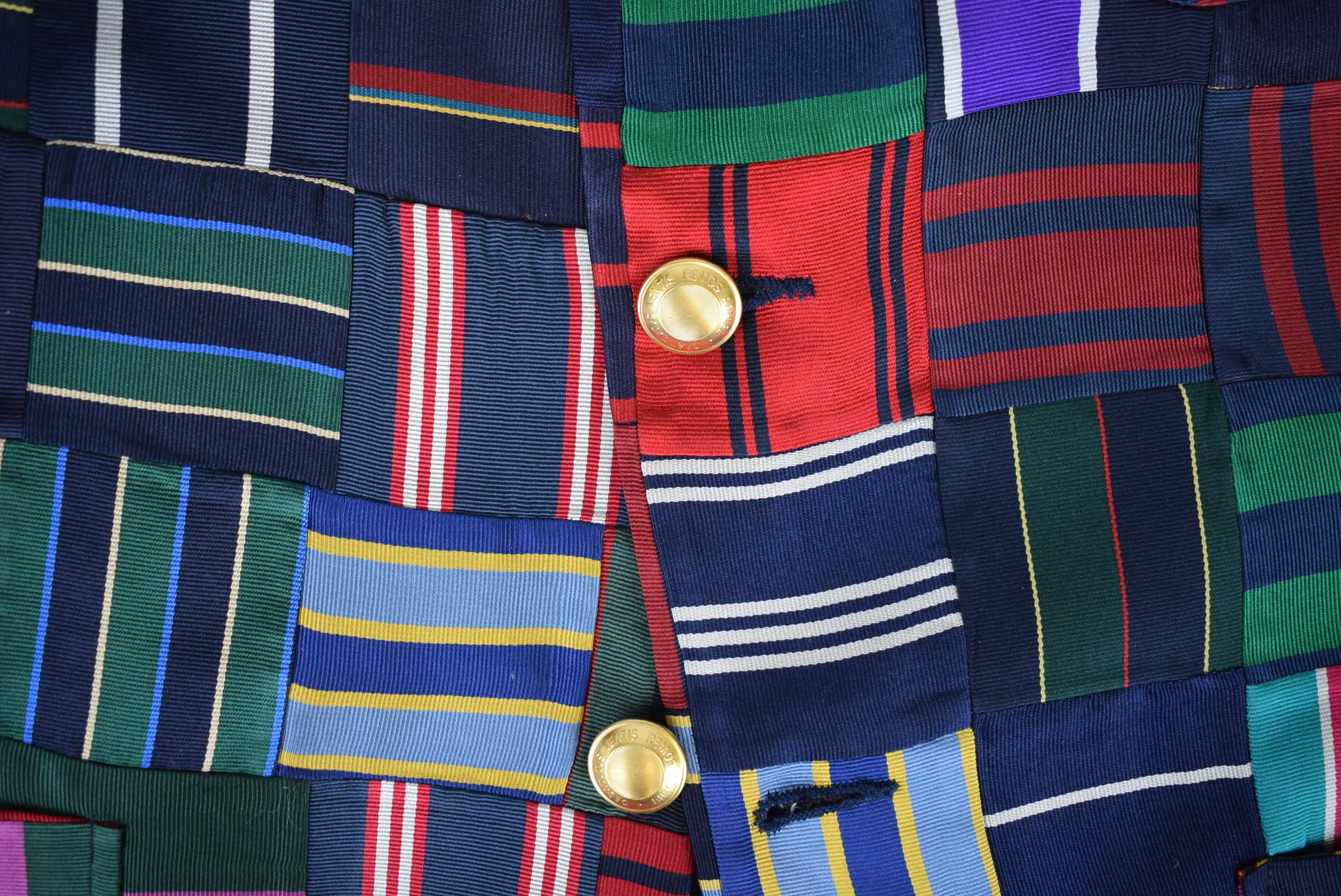 "Rowing Blazers Tie Patchwork Jacket" Sz 44R (NWT & RB Garment Bag) (SOLD)