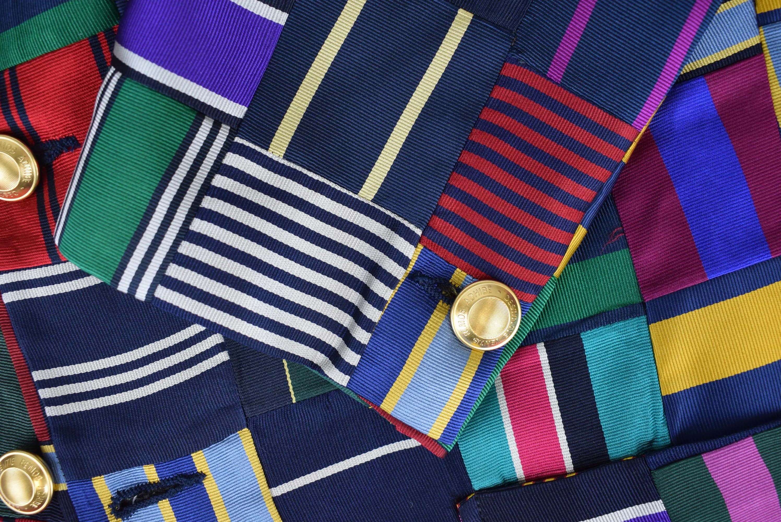"Rowing Blazers Tie Patchwork Jacket" Sz 44R (NWT & RB Garment Bag) (SOLD)