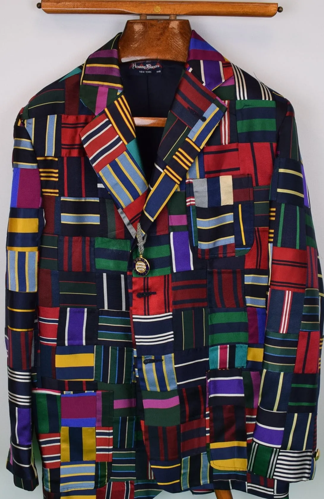"Rowing Blazers Tie Patchwork Jacket" Sz 44R (NWT & RB Garment Bag) (SOLD)
