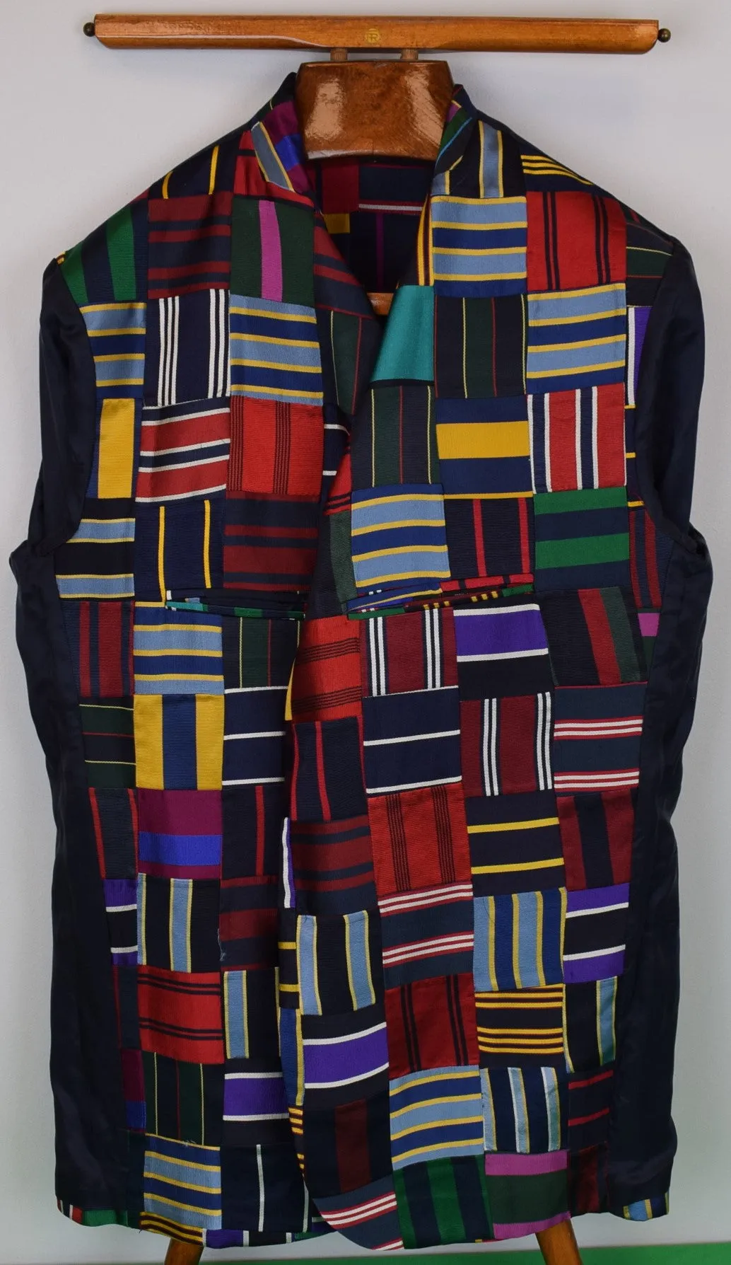 "Rowing Blazers Tie Patchwork Jacket" Sz 44R (NWT & RB Garment Bag) (SOLD)