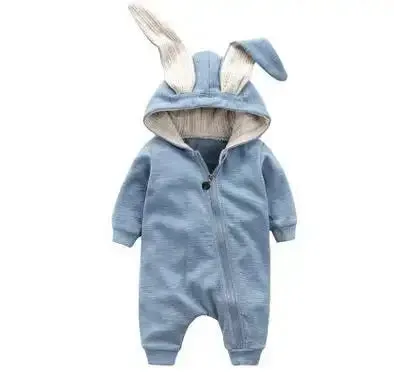 Rabbit Ear Hoodie Baby Rompers