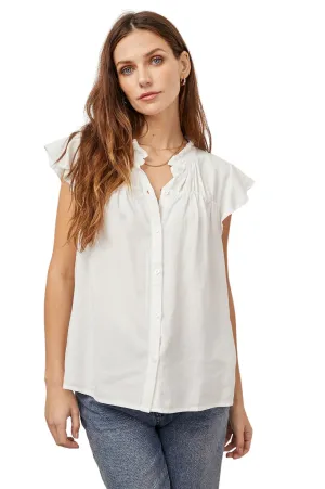 Rails Ruthie Short Sleeve Blouse- White