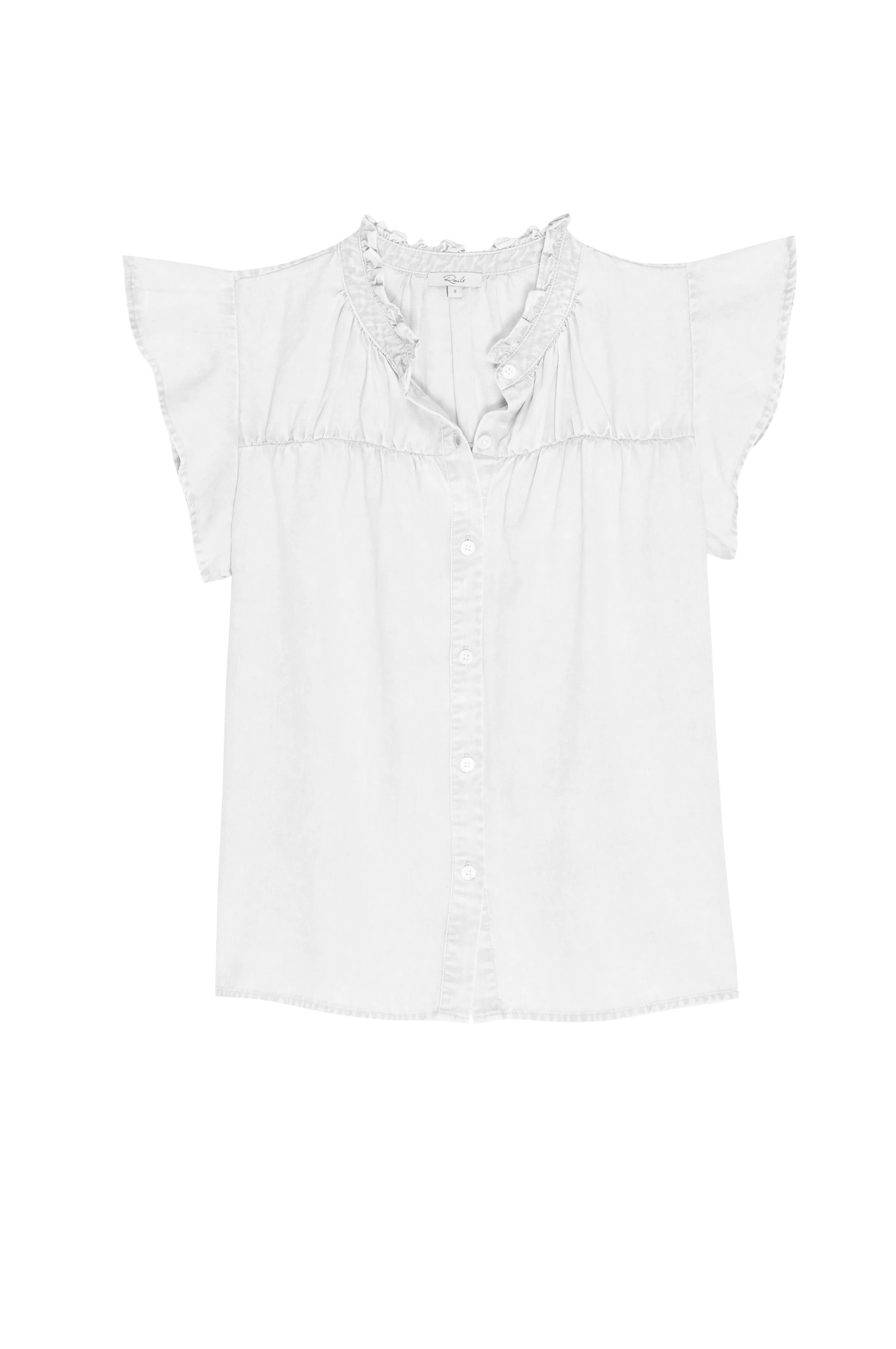 Rails Ruthie Short Sleeve Blouse- White