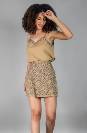 Rebecca Skirt & Cami Top Embroidered Co-ord Set