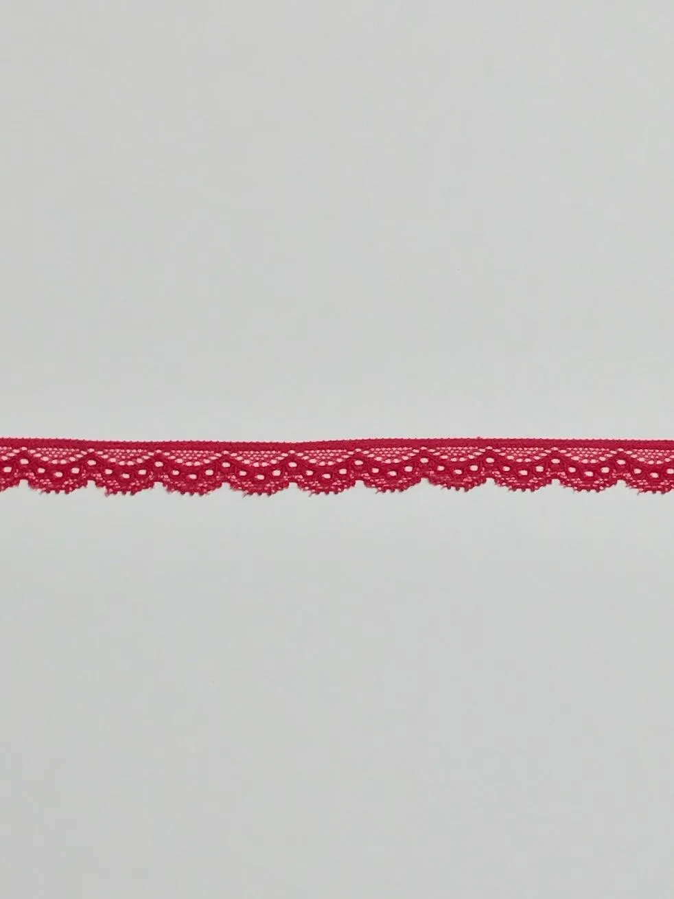 Red 5/8" Wide Stretch Lace