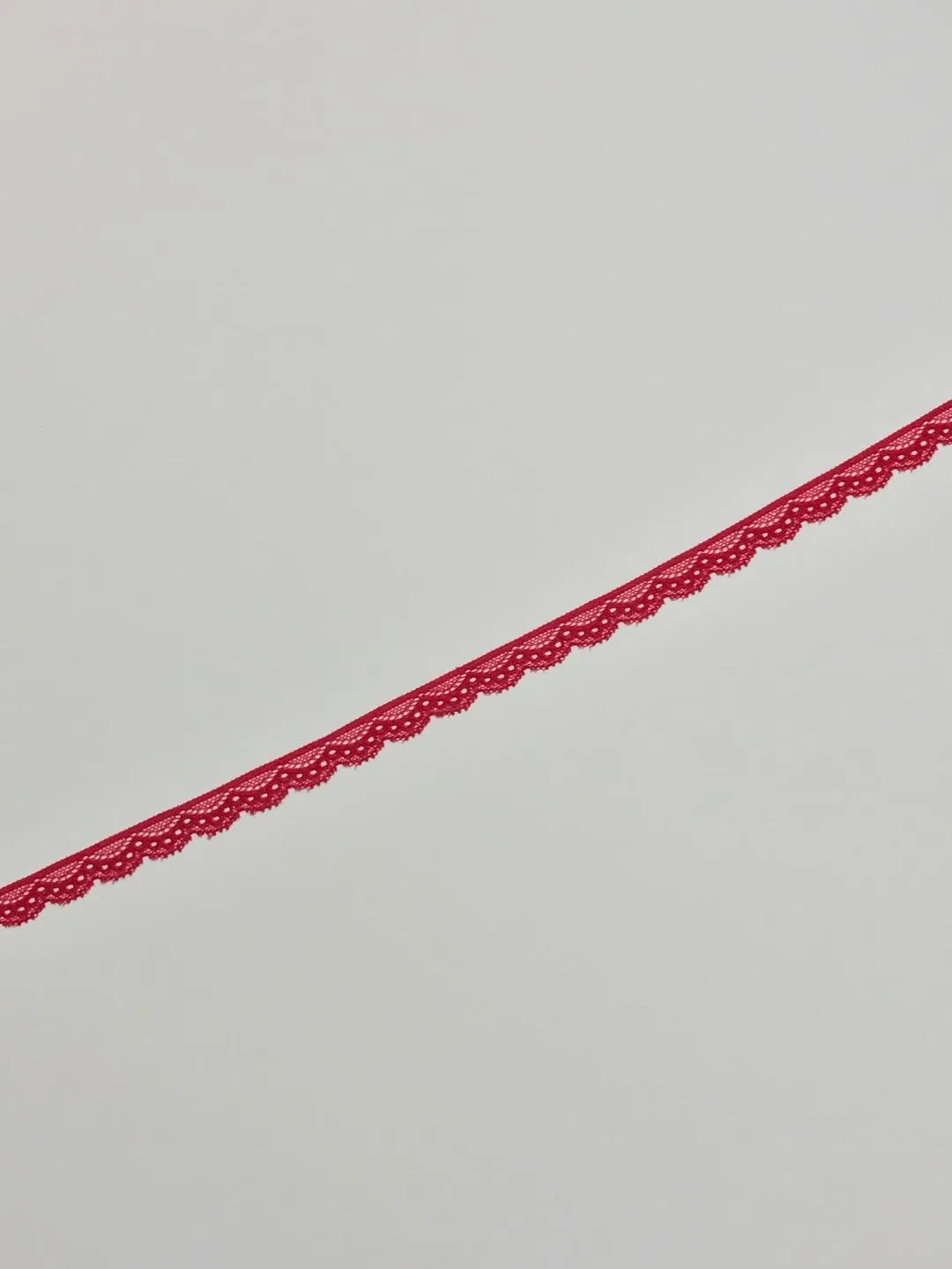 Red 5/8" Wide Stretch Lace