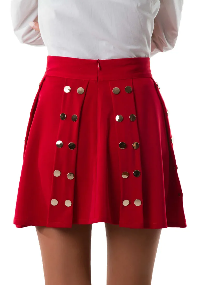 Red Rock Pleated Skirt
