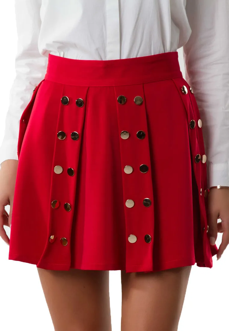 Red Rock Pleated Skirt