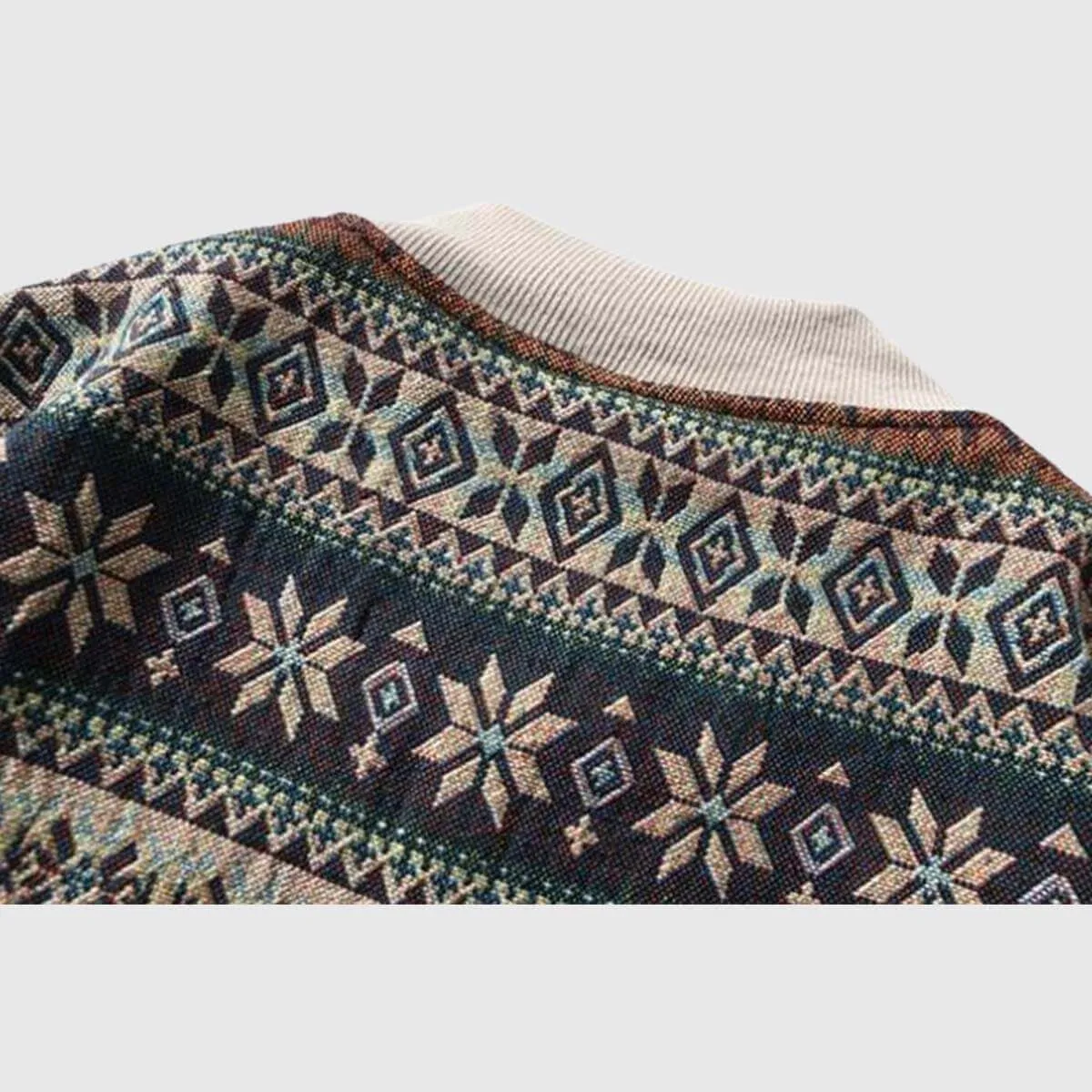 Retro Floral Print Sweater