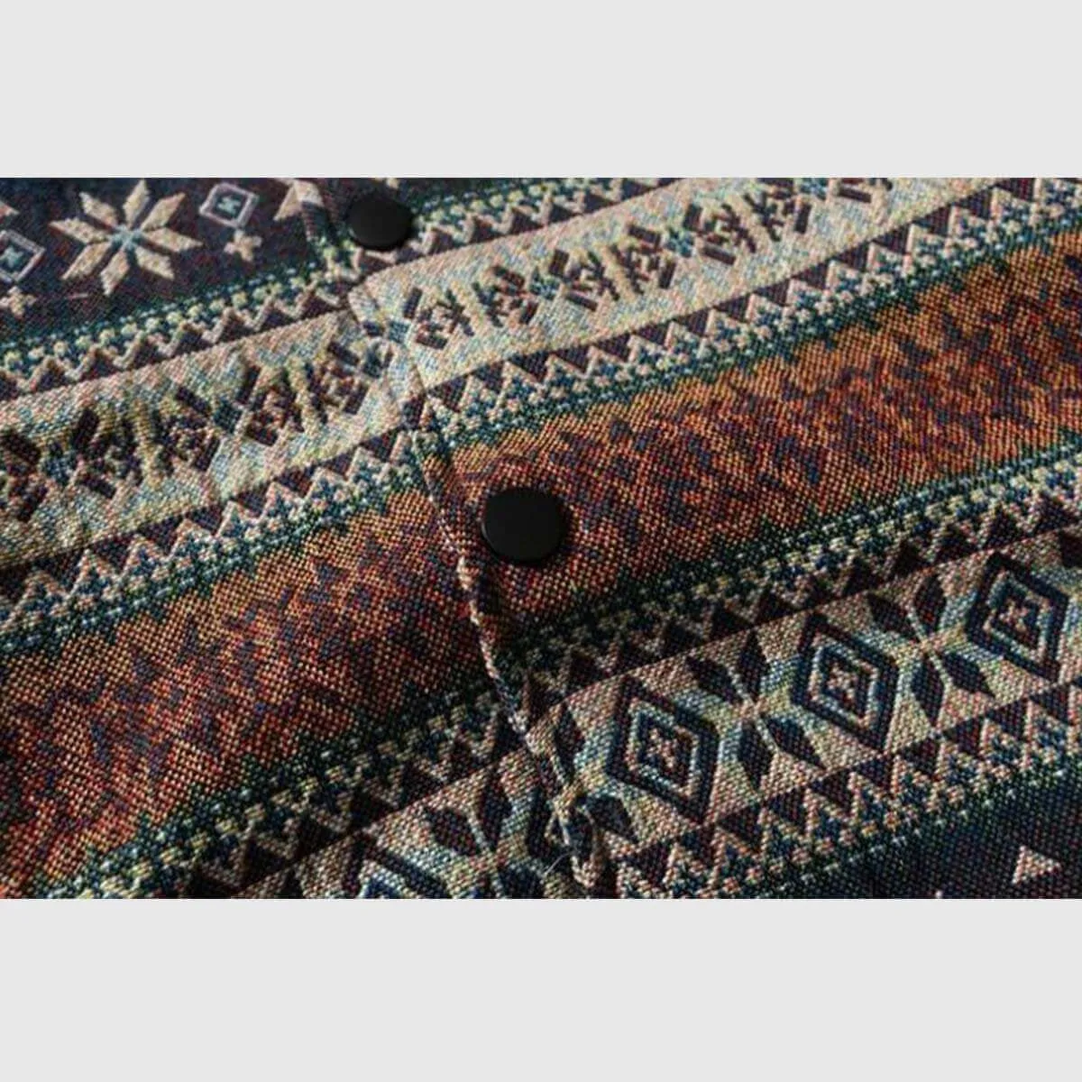 Retro Floral Print Sweater