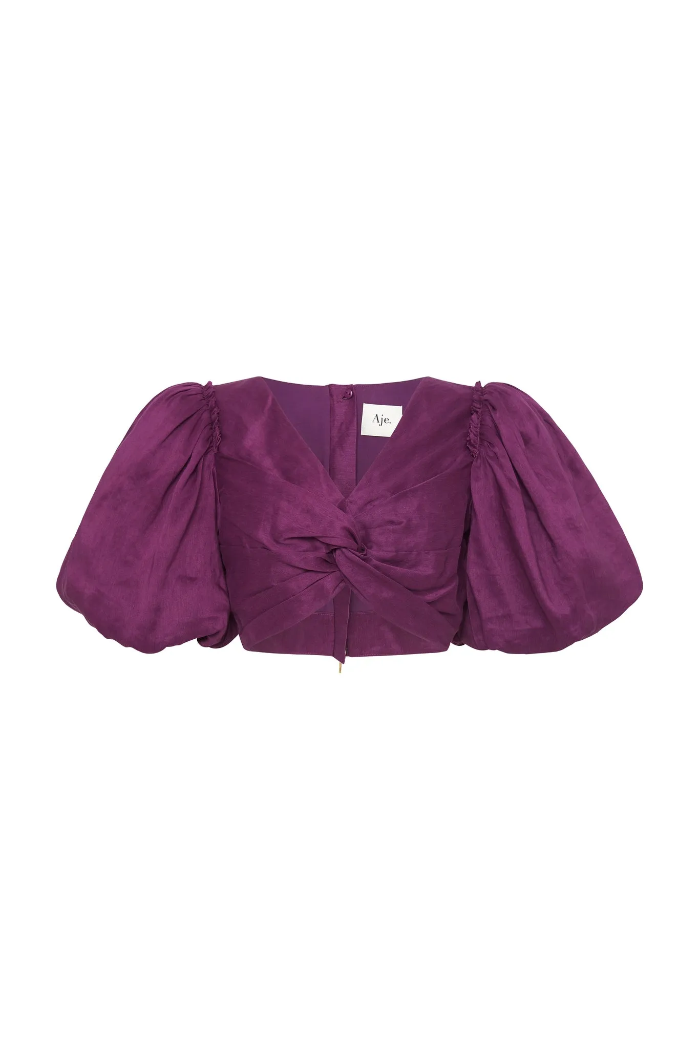 Reverb Puff Sleeve Cropped Top