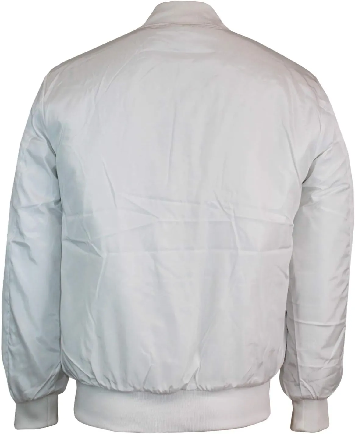 Reversible Men's Bomber Jackets Never Accept The Easy Life Graphic Print White