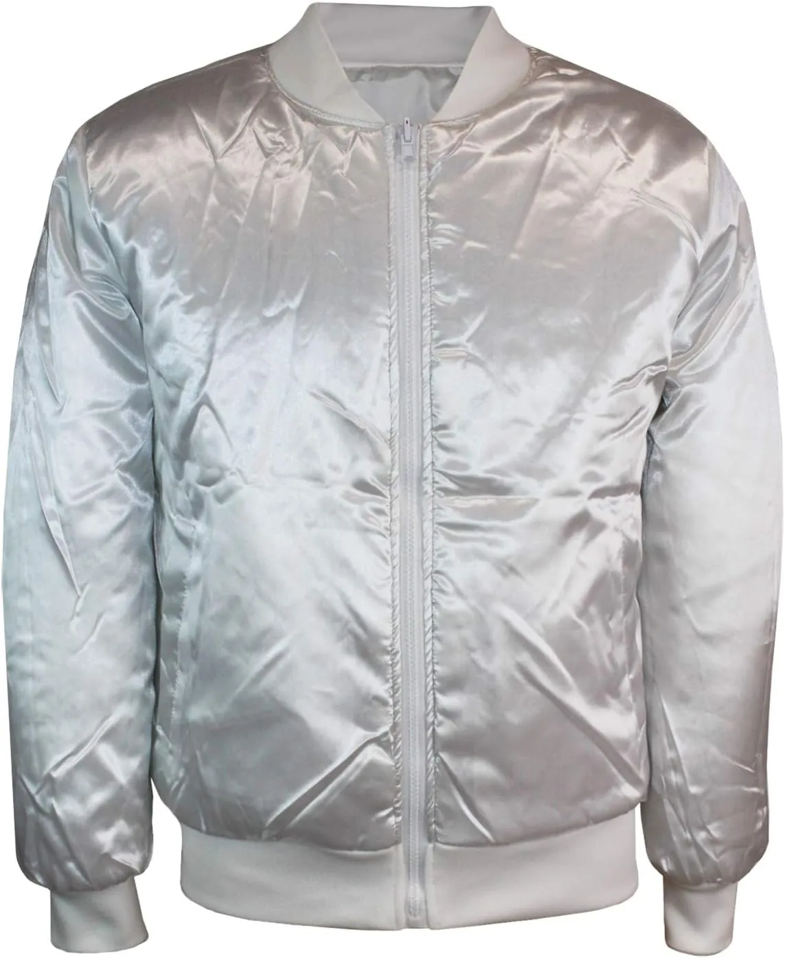 Reversible Men's Bomber Jackets Never Accept The Easy Life Graphic Print White