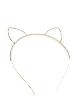 Rhinestone Cat Ears Headband