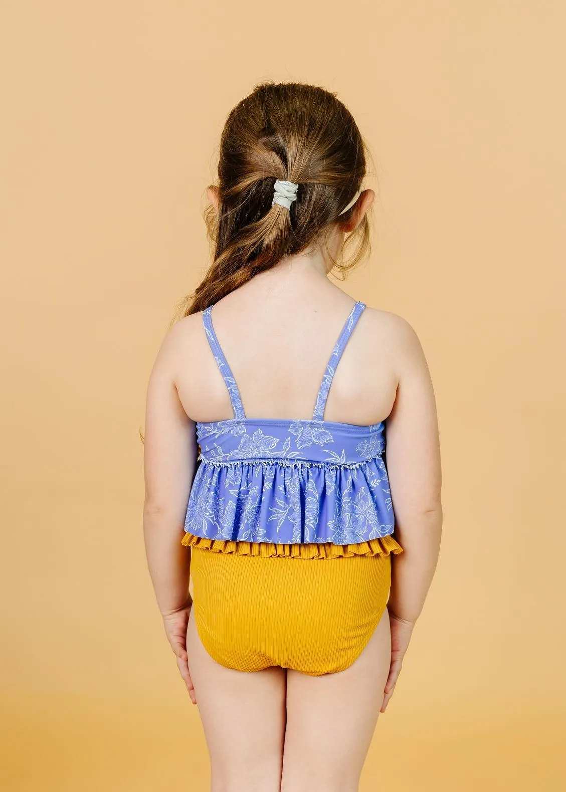 Ribbed Golden | Mini Mid-Ruffle Bottoms
