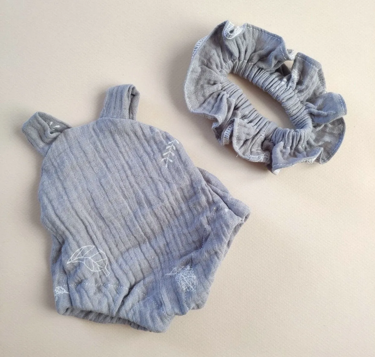 Romper with Ruffle Collar