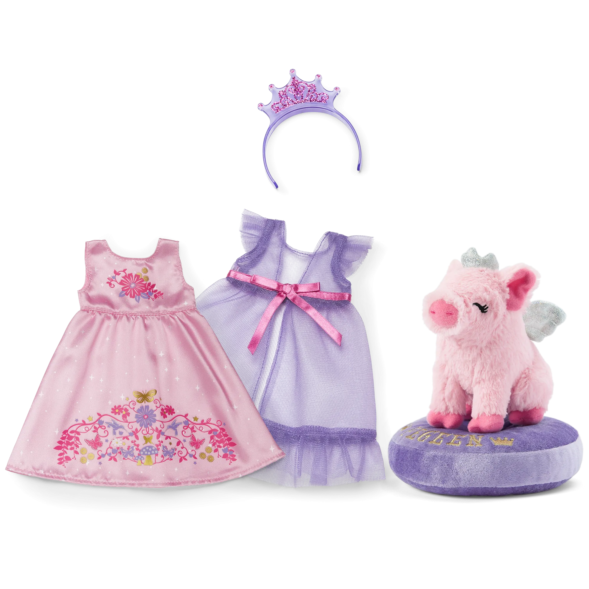 Royal Ruffles Nightie & Pegeen™ Bundle (WellieWishers™)