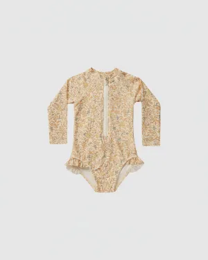 Rylee   Cru Rash Guard One-Piece in Blossom