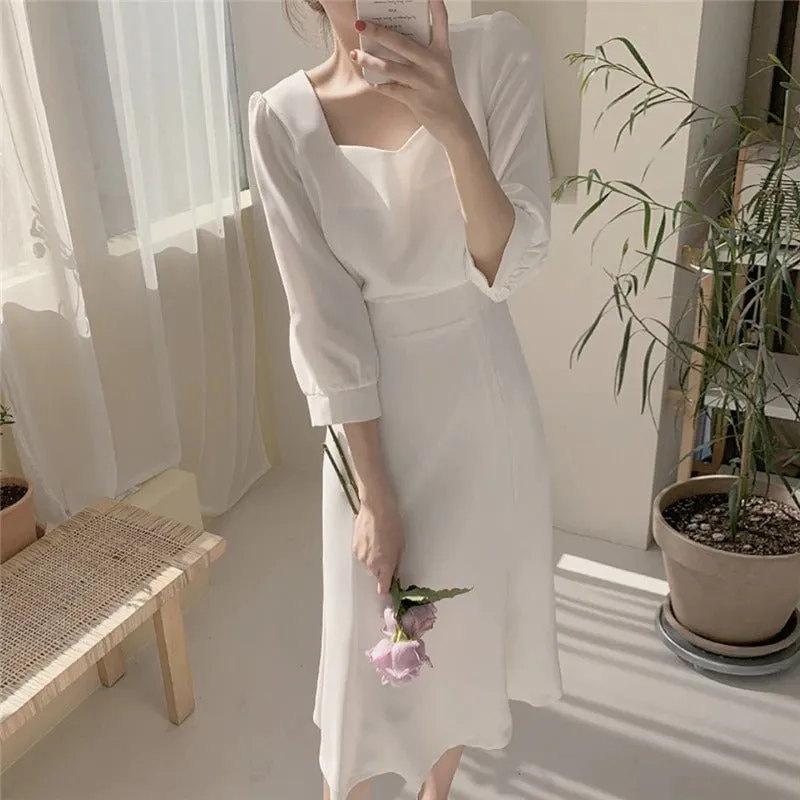 S-XL Plus Size Boho Party Chiffon Vintage oversize  Long Summer Dress