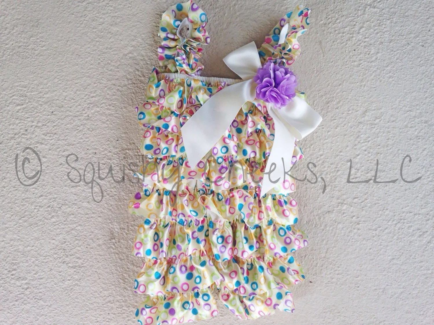 SALE Patterned Ruffle Rompers