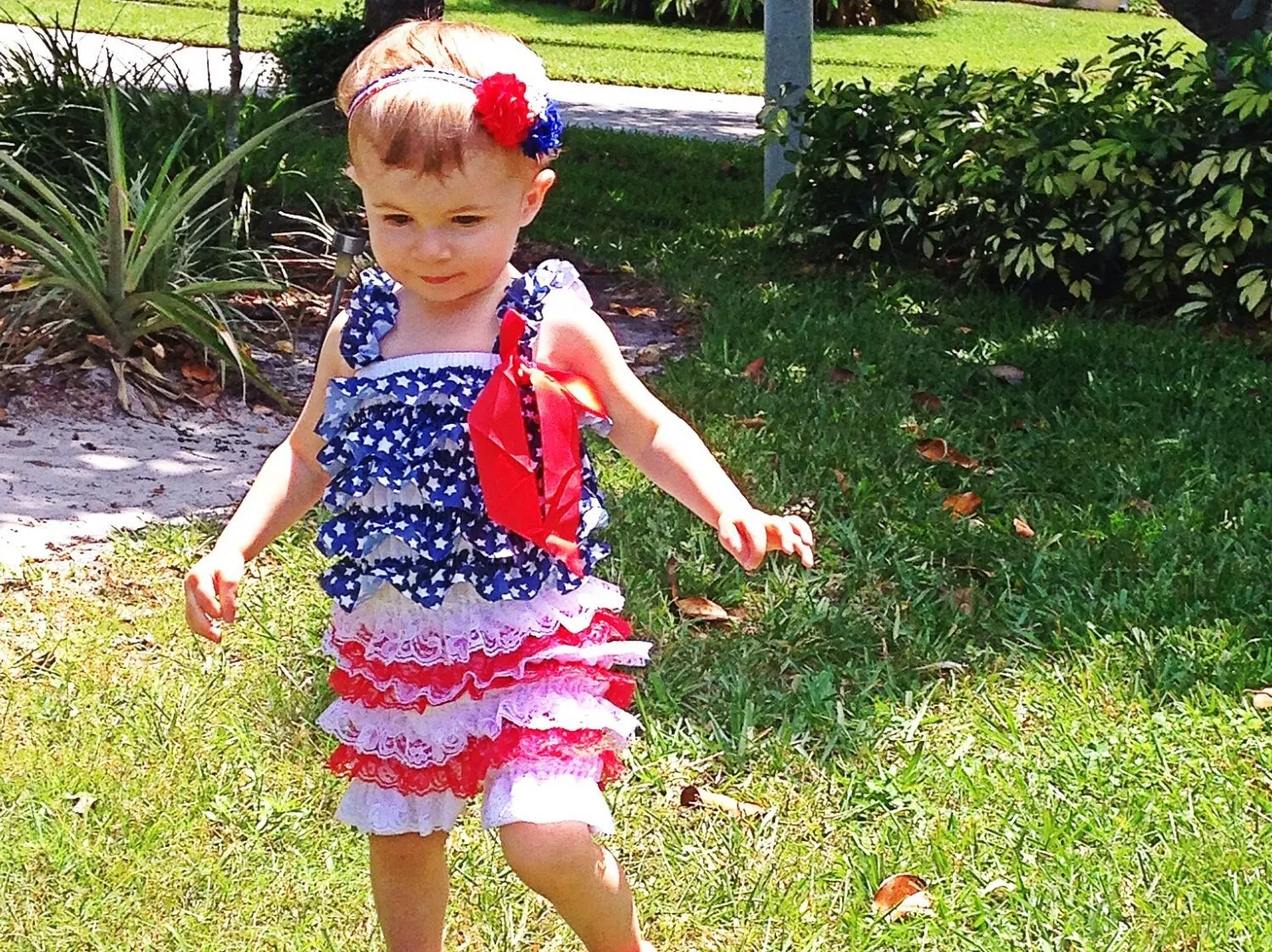 SALE Patterned Ruffle Rompers