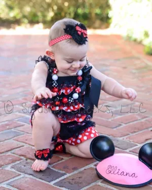 SALE Patterned Ruffle Rompers