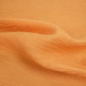 Sam Pastel Orange Pleated PolyCotton
