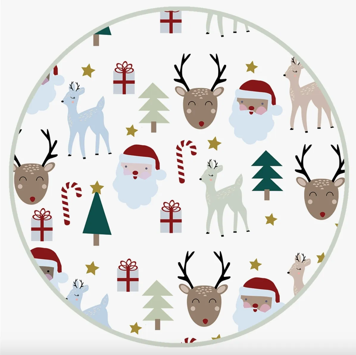 Santa & Friends Bamboo Pajamas 0-3 Months