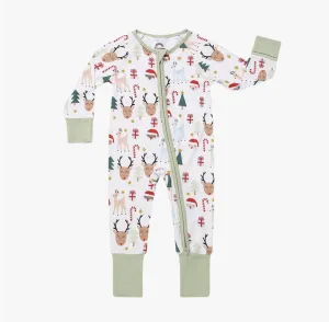 Santa & Friends Bamboo Pajamas 0-3 Months