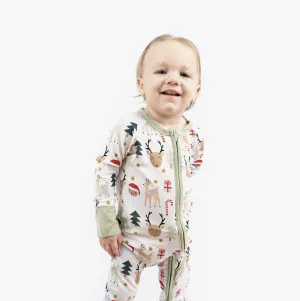 Santa & Friends Bamboo Pajamas 3-6 Months