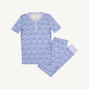 Sara Jane's Short Sleeve Set - Beale Street Bows with Lauderdale Lavender